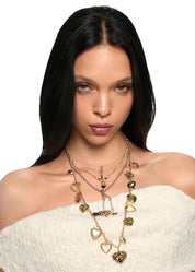 Leo Leopard Silver Chain Necklace