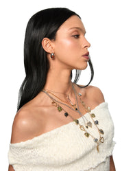 Leo Leopard Silver Chain Necklace