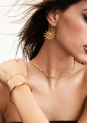 Regina Green Golden Layer Bracelet