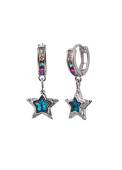 Star River Sparkling Gemstone Earrings