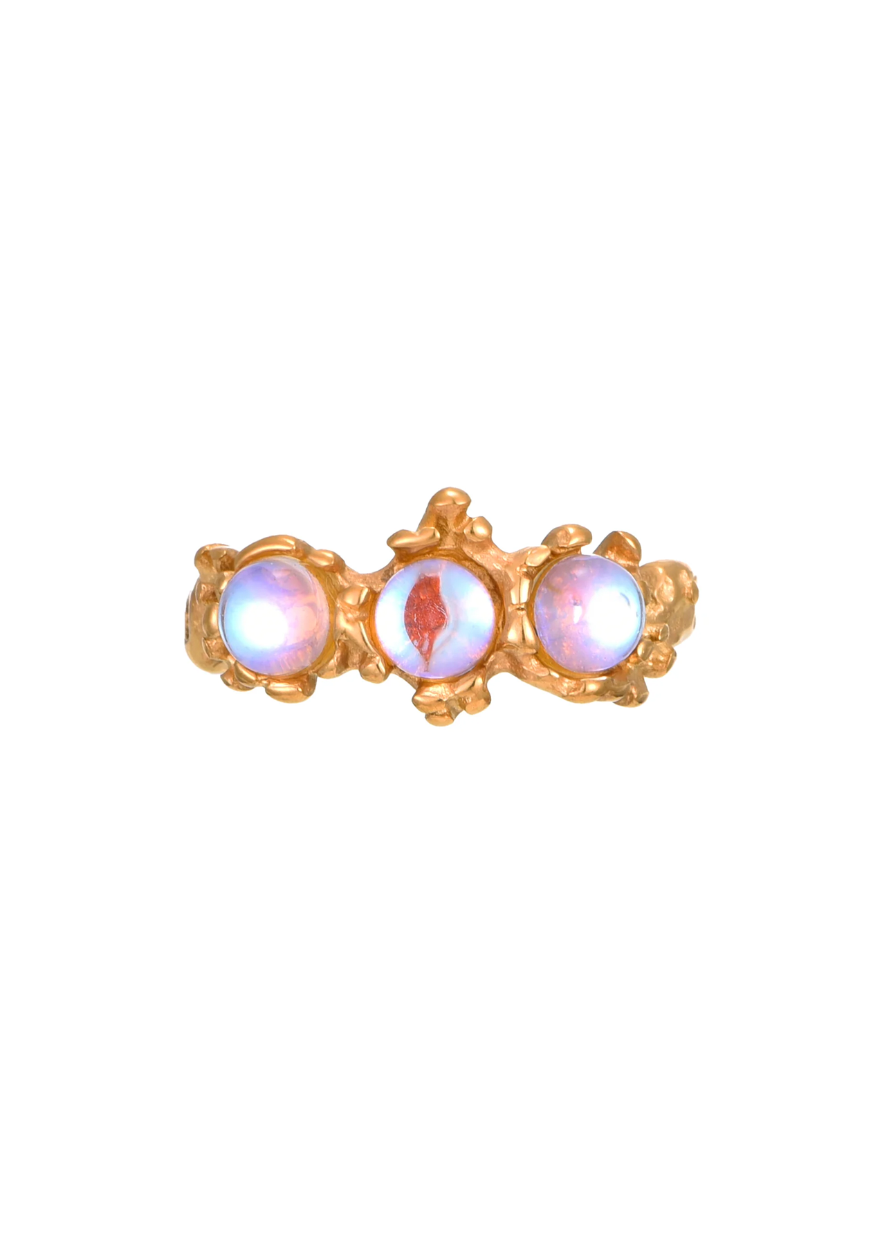 Marry Moonstone Golden Ring