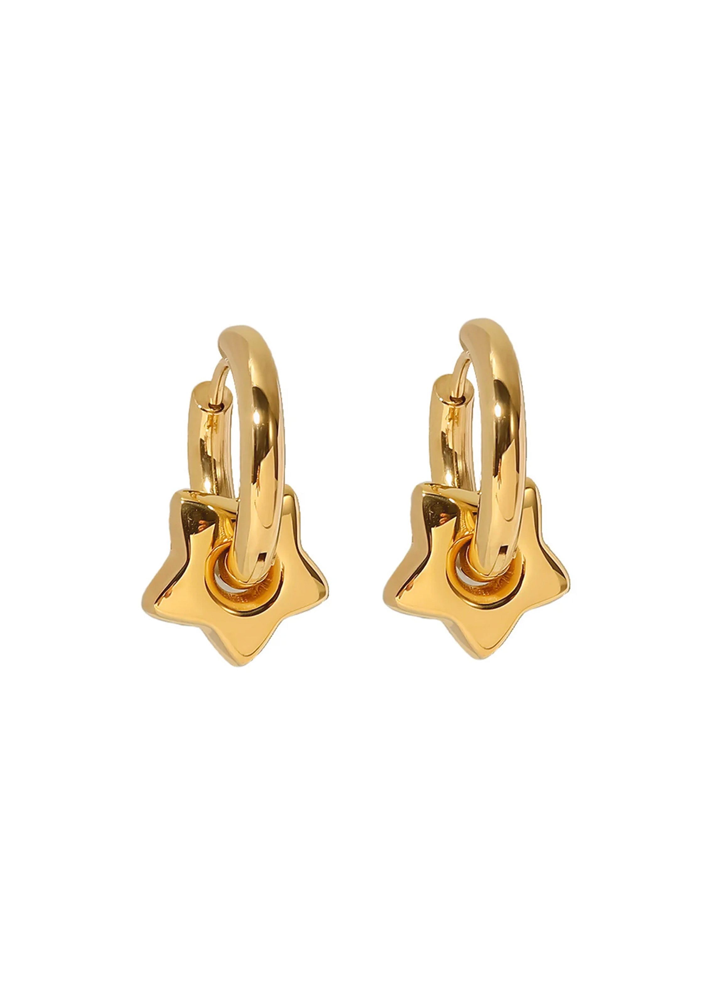 Susanna Star Golden Earrings