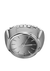 Midnight O'Clock Adjustable Ring in Silver