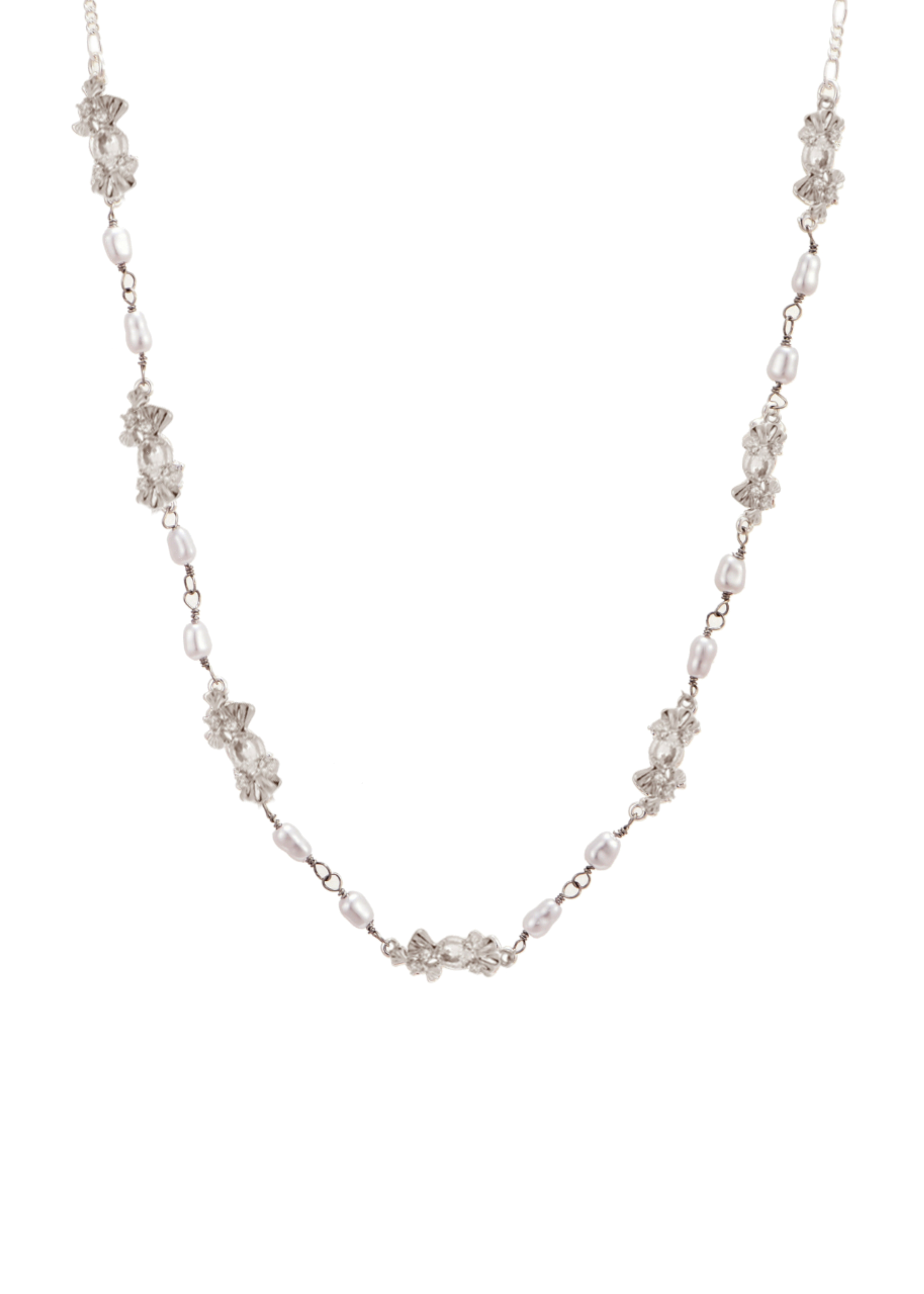 Laurent Pearl Golden Necklace