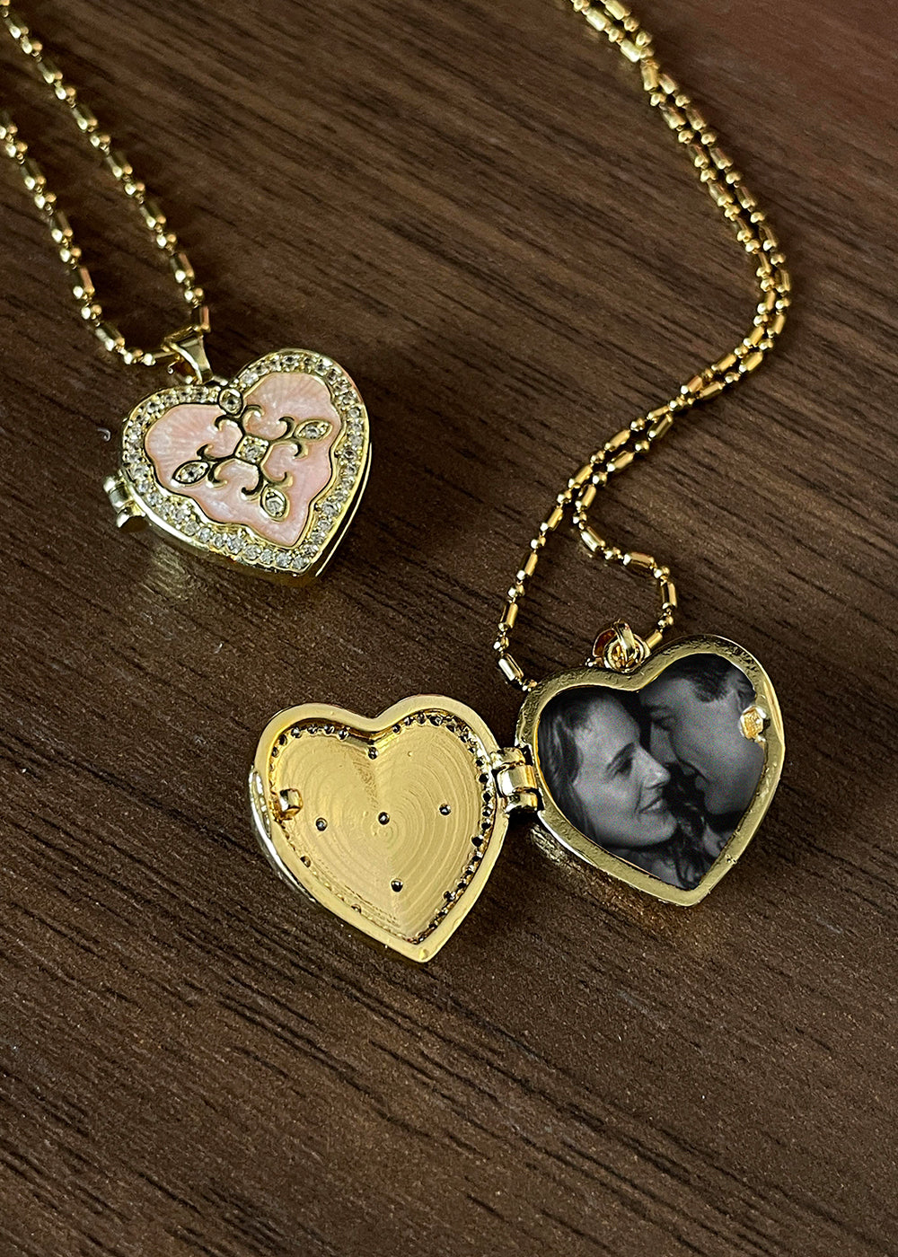 Brigitte Heart Locket Necklace – Maison Foufou