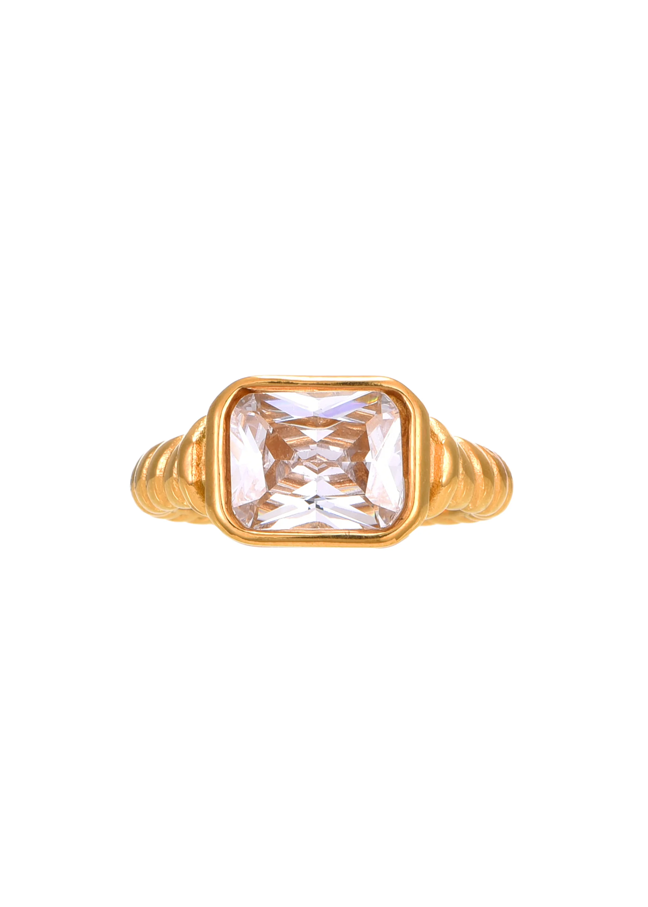 Karema Diamond Golden Ring - Pink