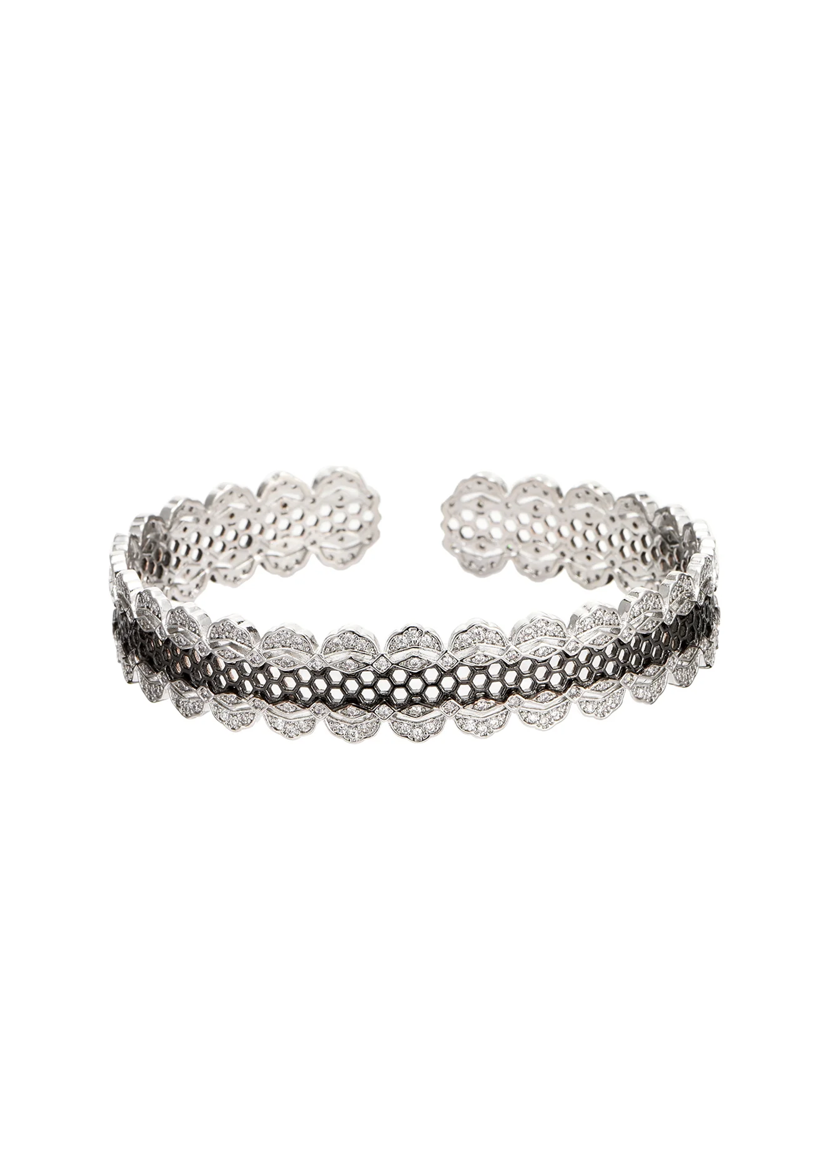 Elodie Gothic Silver Bracelet – Vintage Jewelry for Women