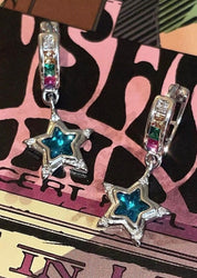 Star River Sparkling Gemstone Earrings