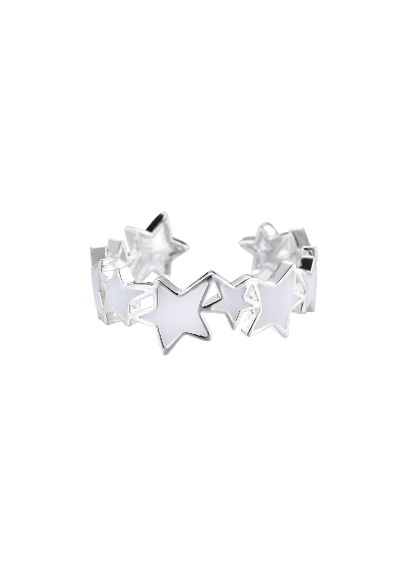 Star Street White Ring