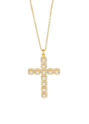 In Name Of Rose Cross Necklace