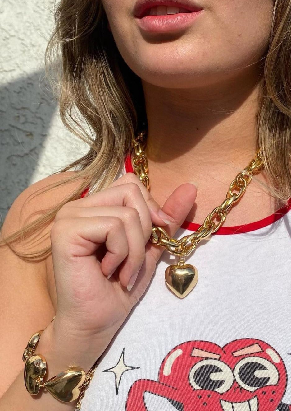 Mona Fall in Love Golden Hearts Bracelet