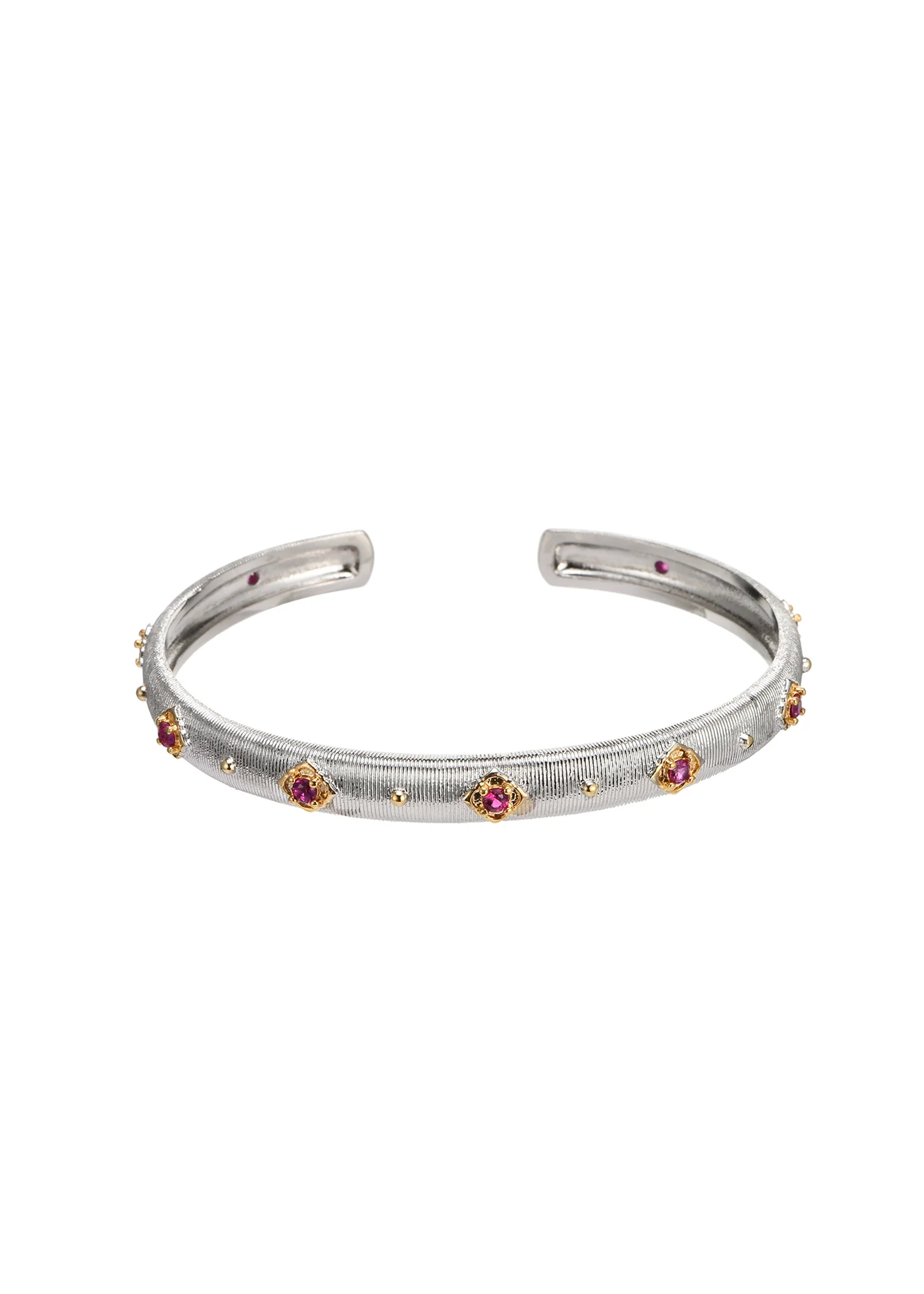 Colette Red Silver Bracelet