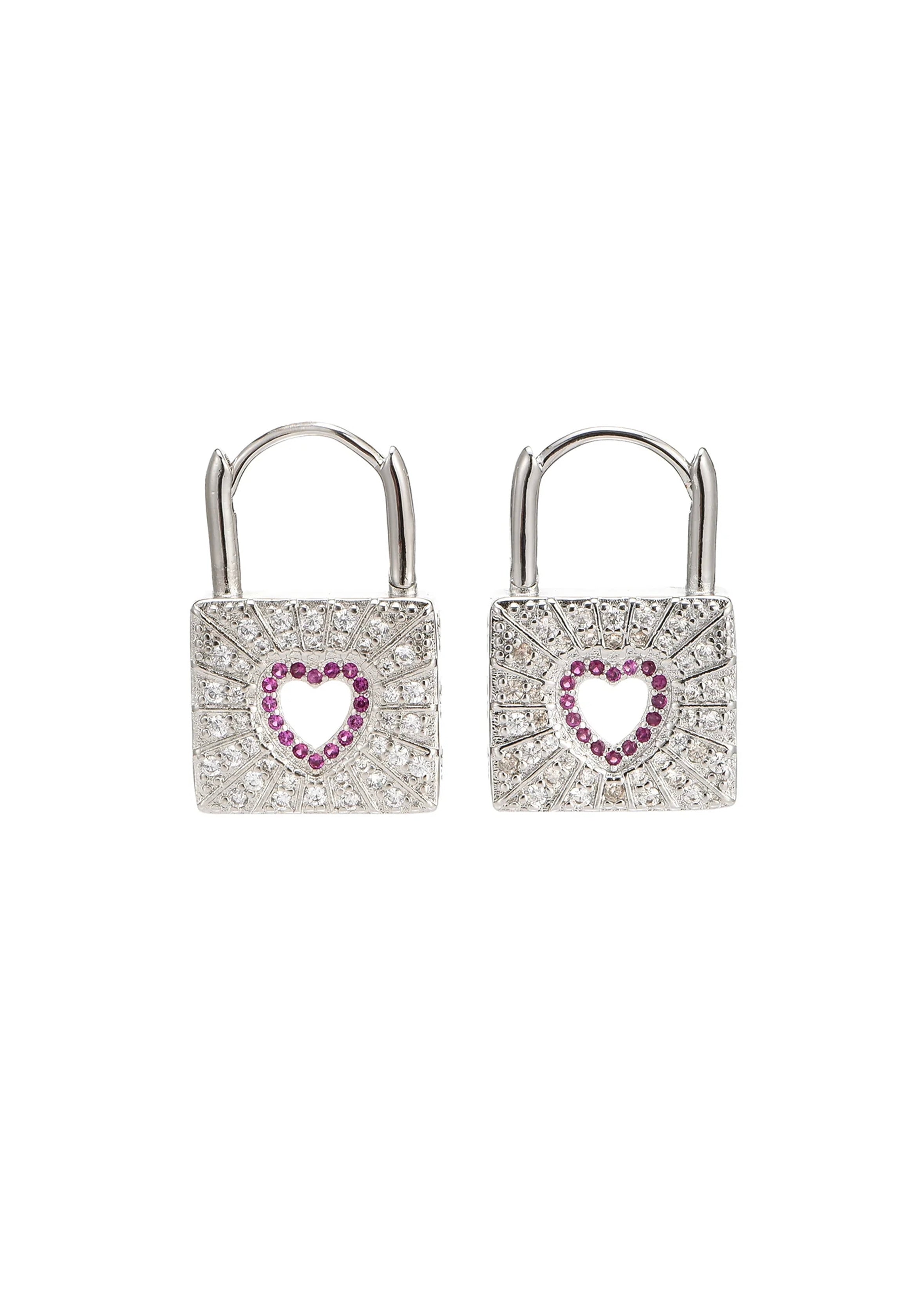 Pheobie Pink Secret Glittering Earrings