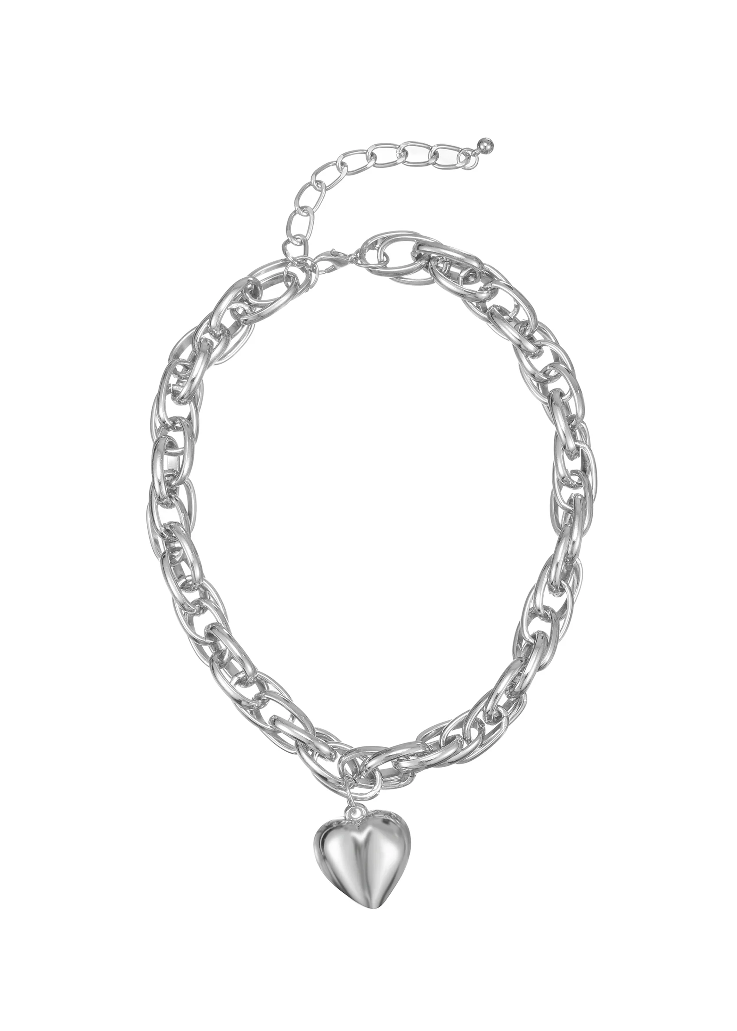 Chloe in Love Silver Heart Necklace – Vintage Jewelry for