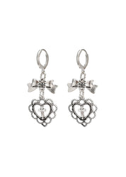 Aimee Bow Silver Earrings