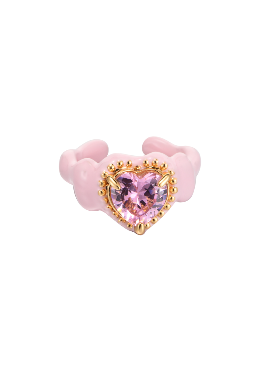 Xania Pink Heart Ring – Maison Foufou
