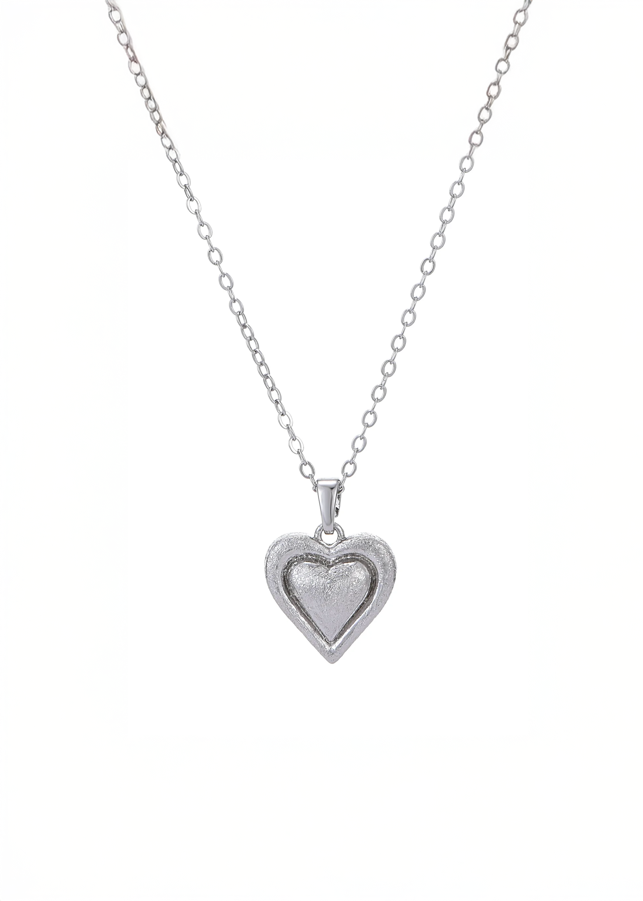 Florianne Silver Heart Necklace
