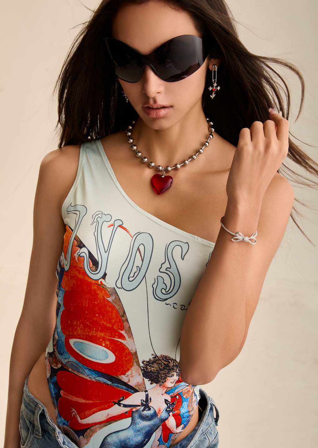 Dora Passion Red Heart Necklace
