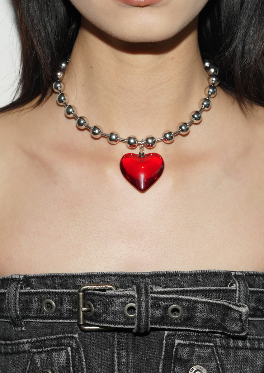 Dora Passion Red Heart Necklace