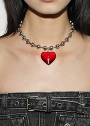 Dora Passion Red Heart Necklace
