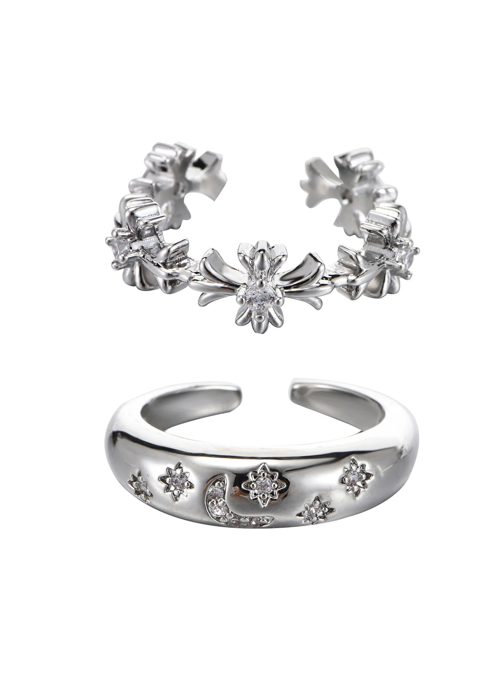 Titus Silver Ring Set