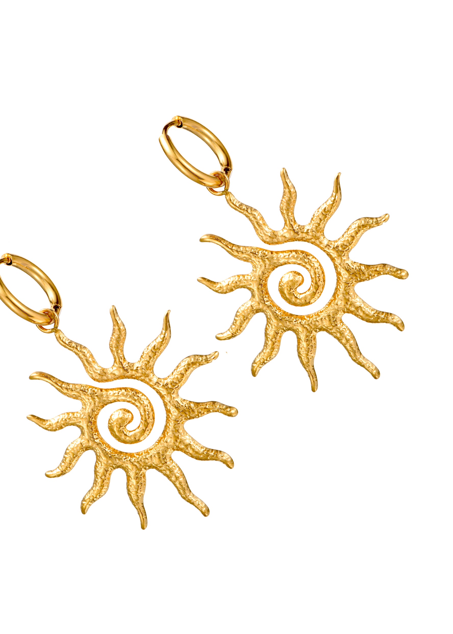 Soleil Sun Golden Earrings