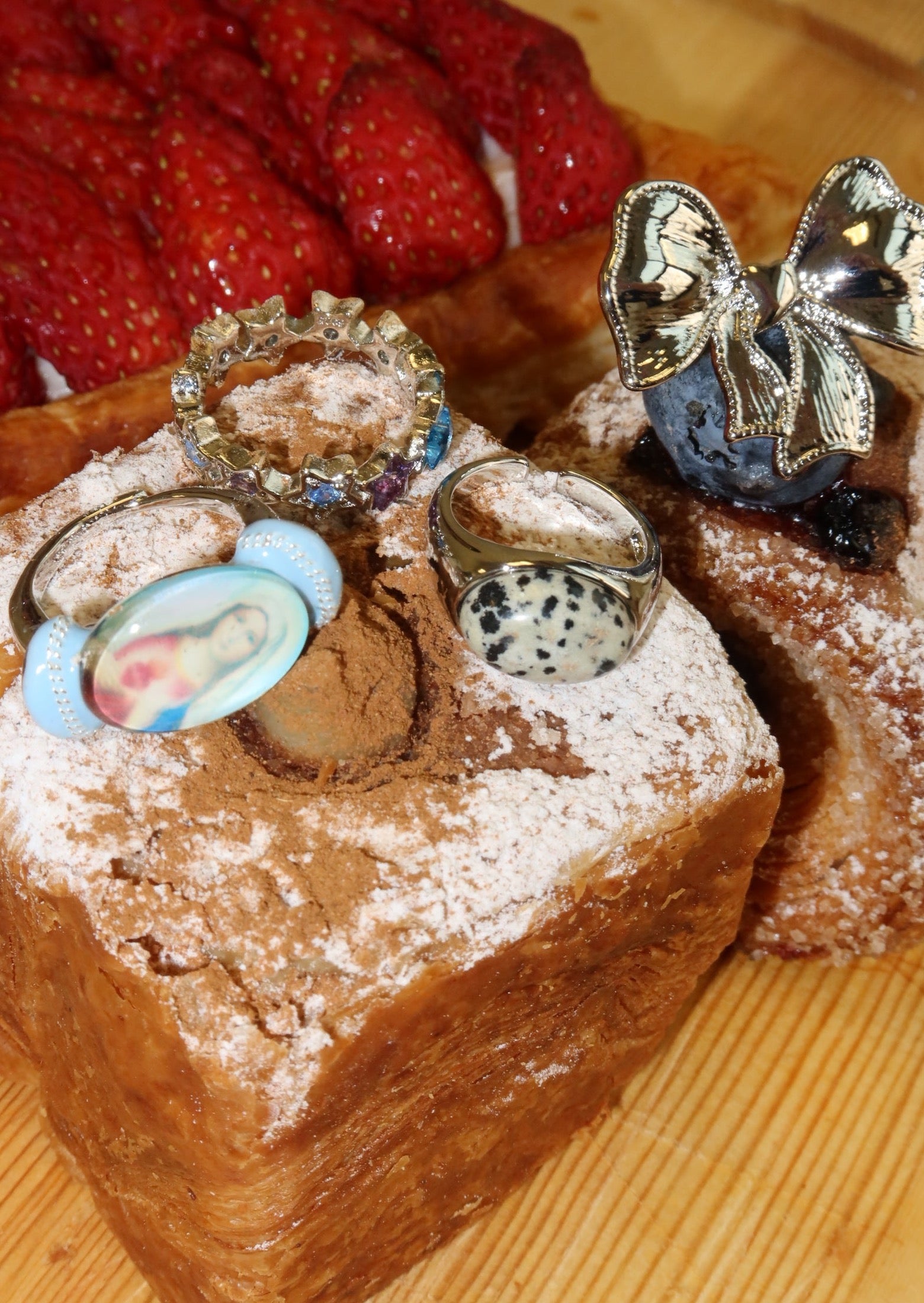 Yann Natural Stone Adjustable Ring IV