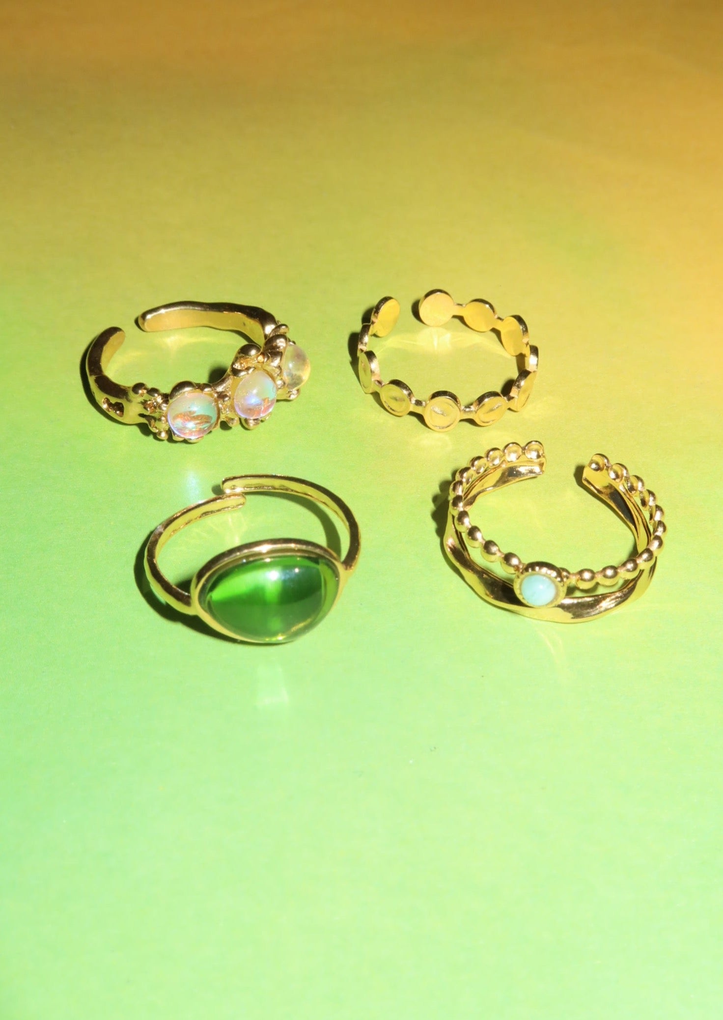 Kaya Green Stone Ring