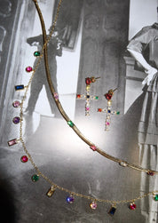 Dixie Colorful Cystal Golden Necklace