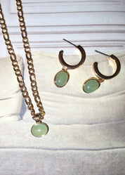 Jaded Jade Golden Necklace