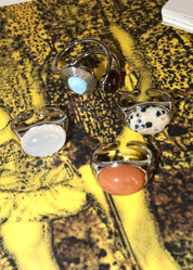 Yann Natural Stone Adjustable Ring IV