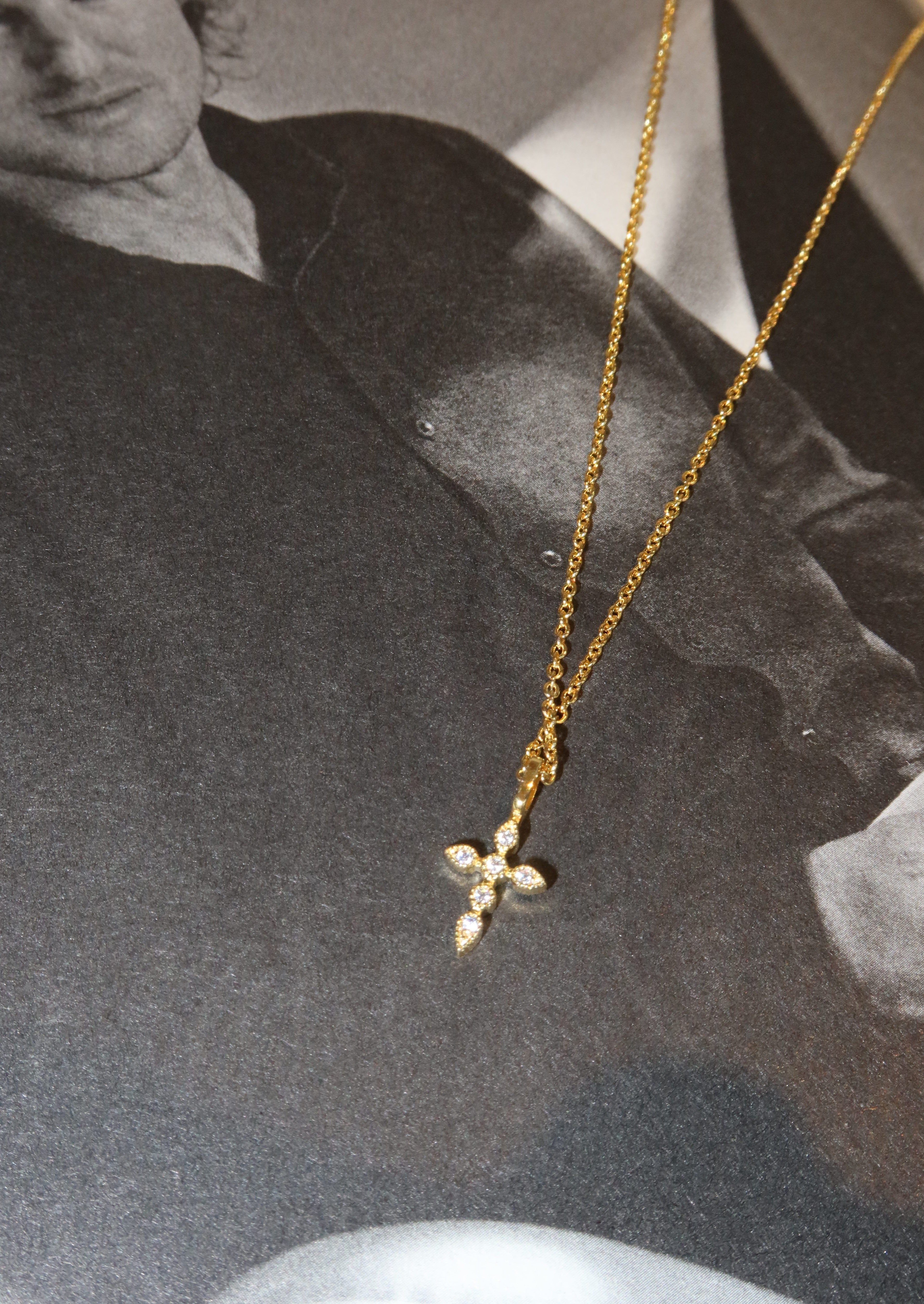 Rango Diamond Cross Gold Necklace