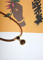 Cornelia Tiger's Eye Myth Golden Necklace