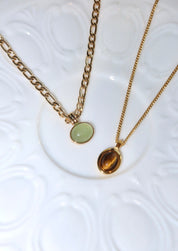 Jaded Jade Golden Necklace