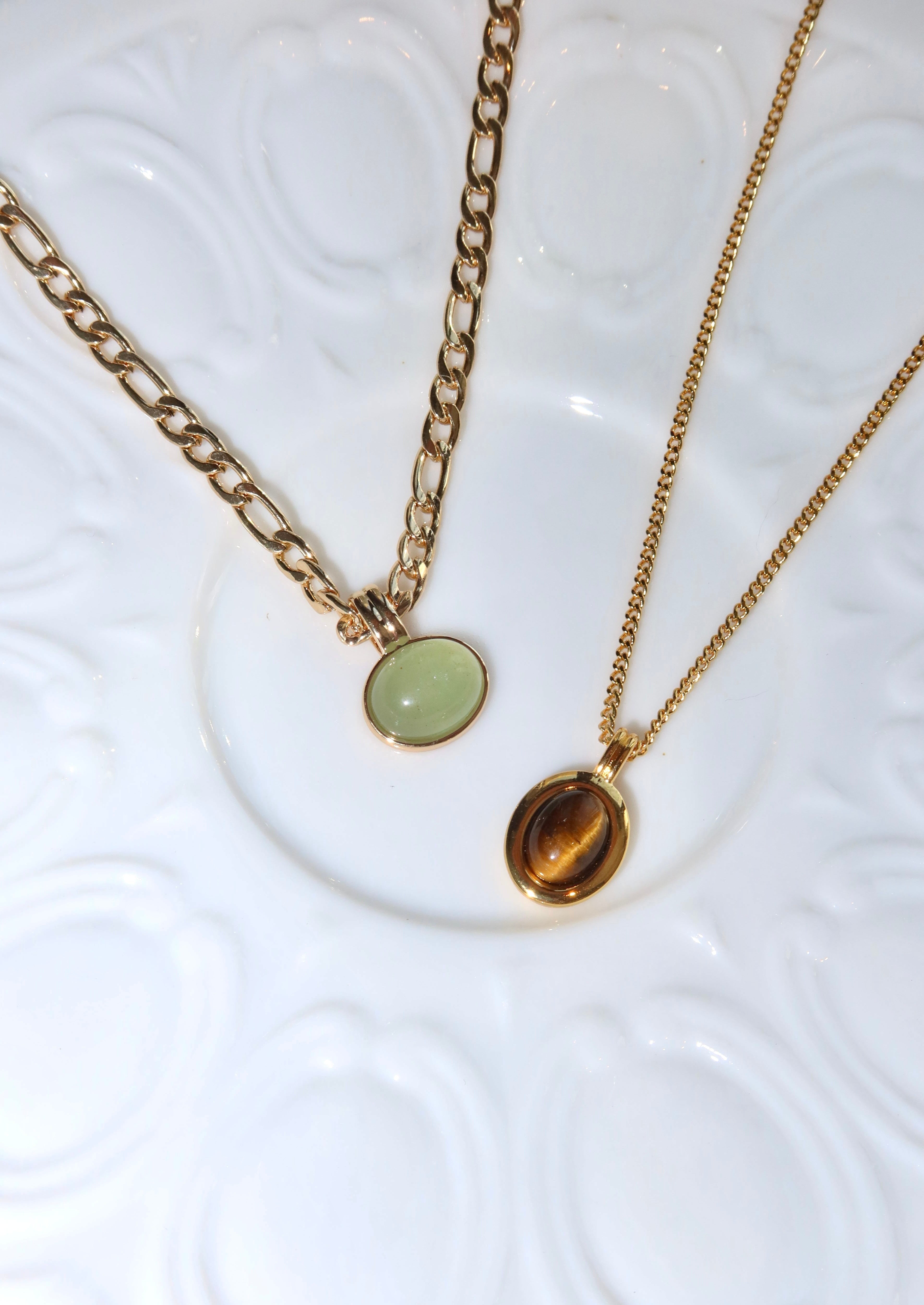 Jaded Jade Golden Necklace