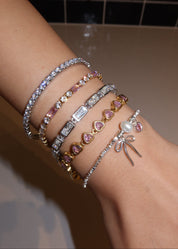 Mina Bow Silver Bracelet