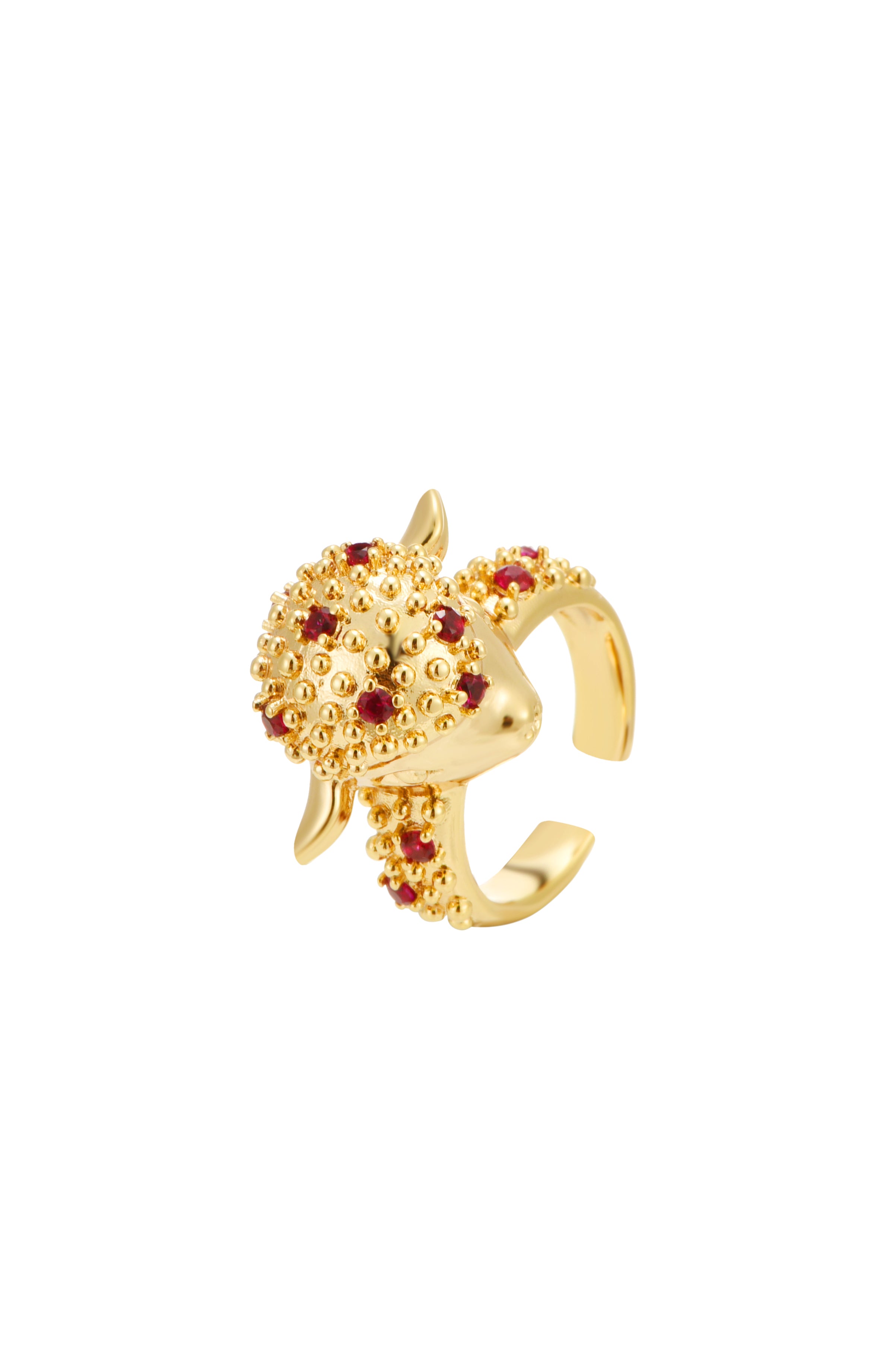 Blissful Seraphim - Gentle Lamb Ring in Golden
