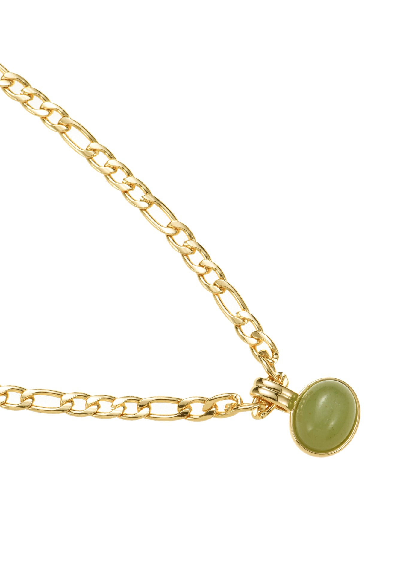 Jaded Jade Golden Necklace