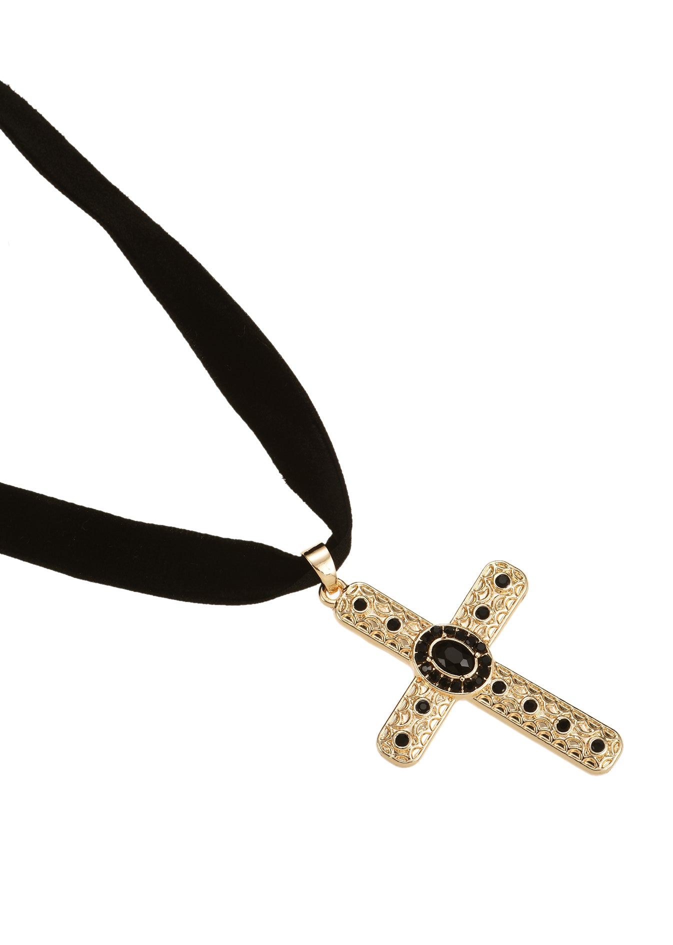 Mandy Cross Vintage Choker Necklace