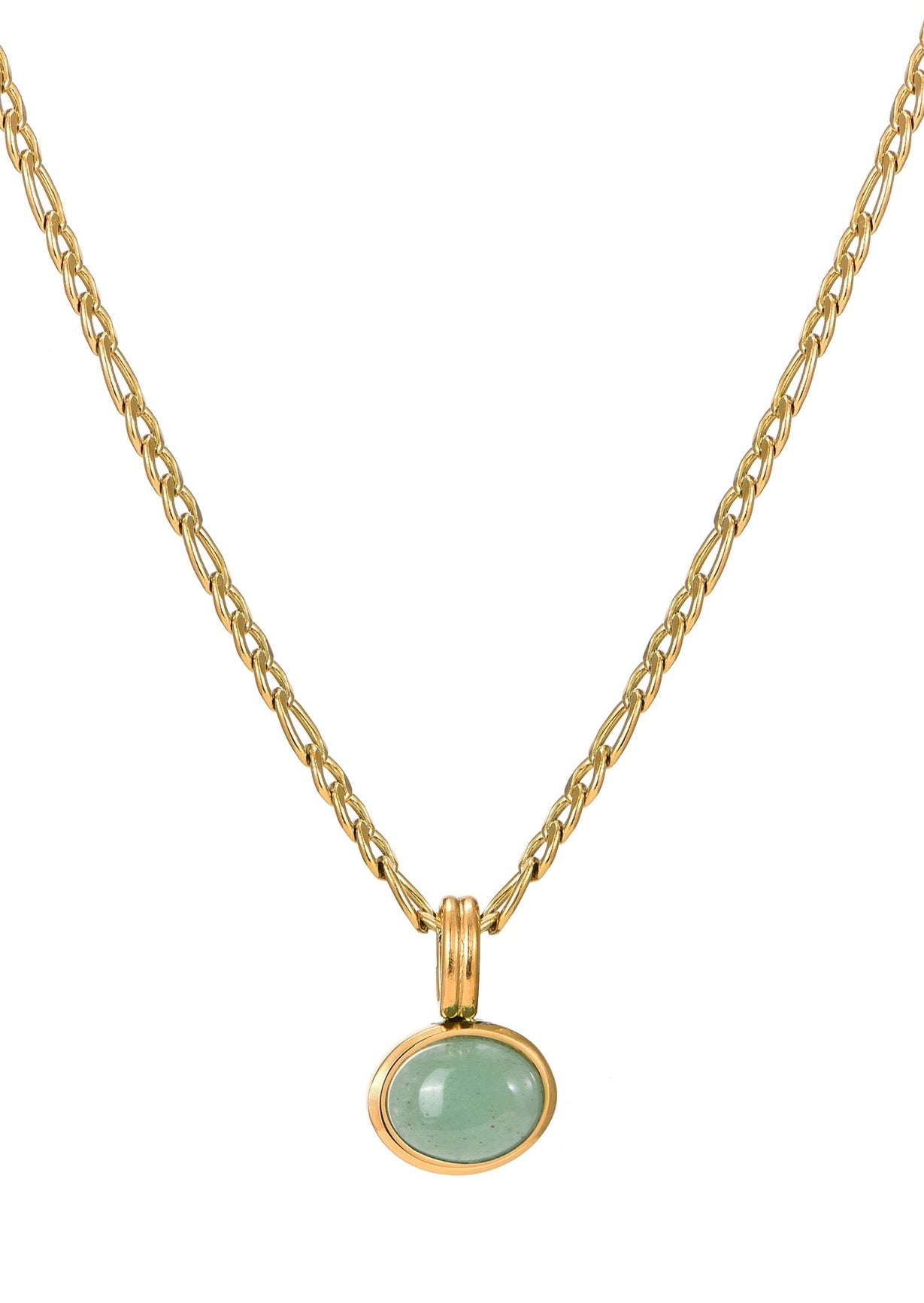 Jaded Jade Golden Necklace
