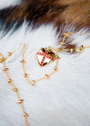 Blissful Seraphim - Gentle Heart Necklace in Golden