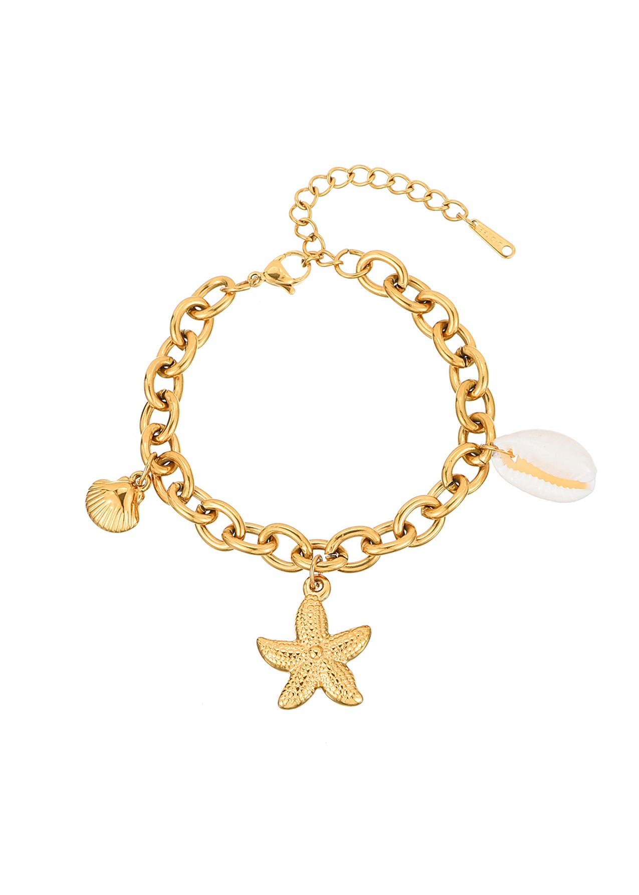 Natalie Starfish Shell Silver Bracelet