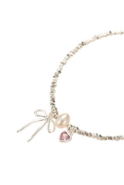 Mina Bow Silver Bracelet