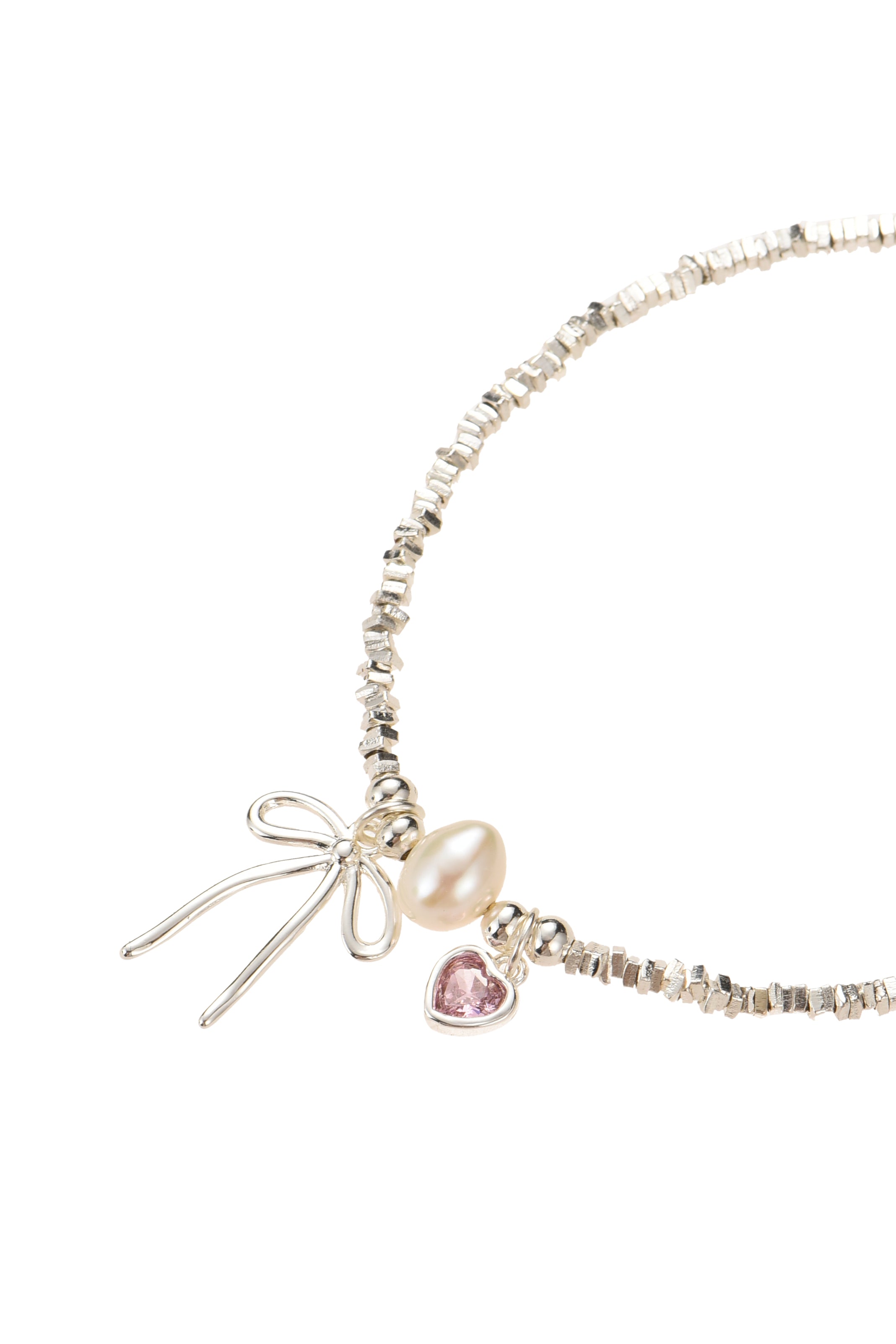 Mina Bow Silver Bracelet