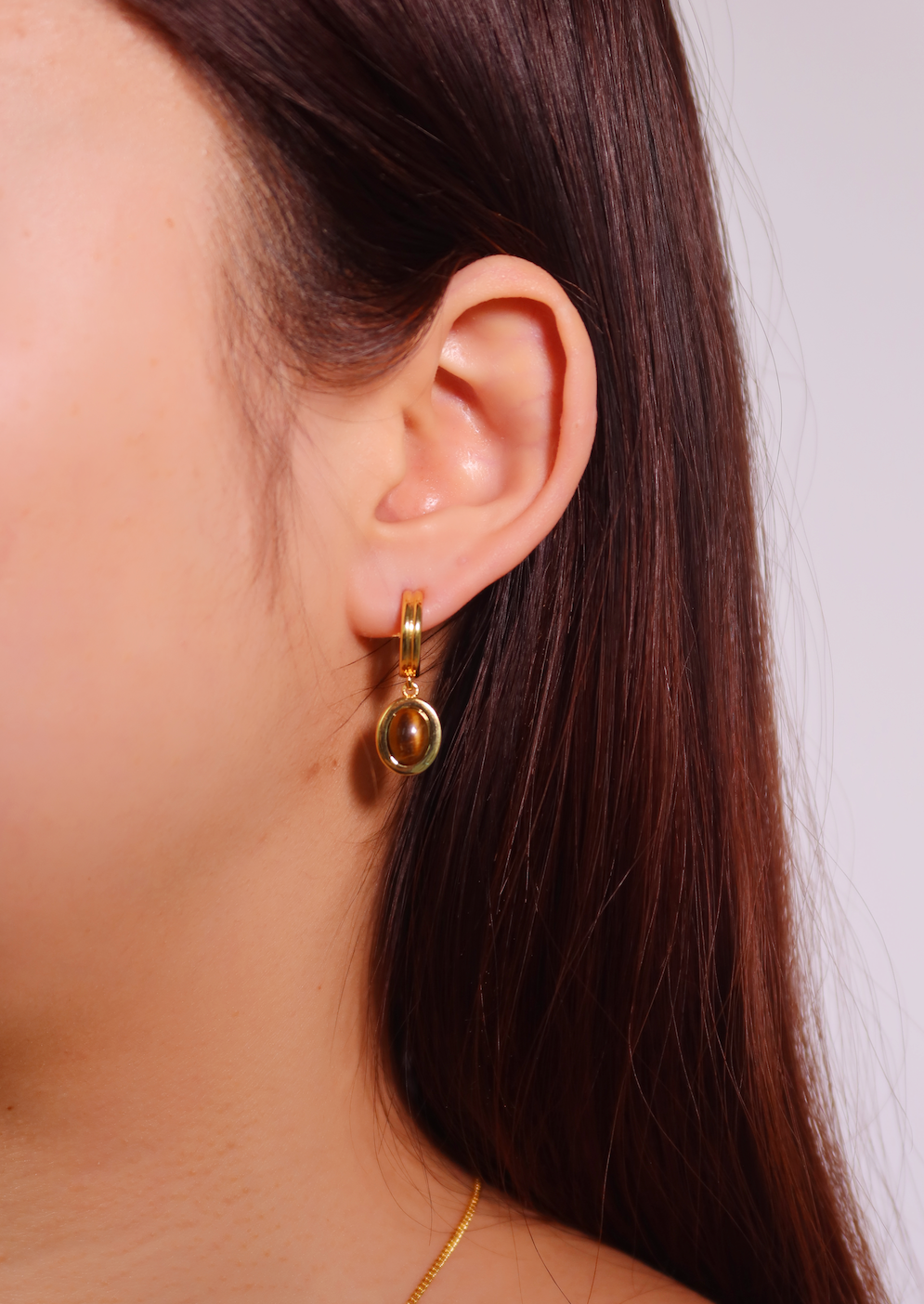 Anika Tiger's Eye Earrings