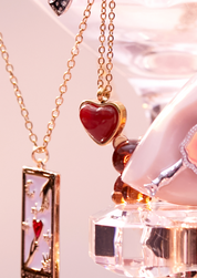Emily Carnelian Heart Necklace