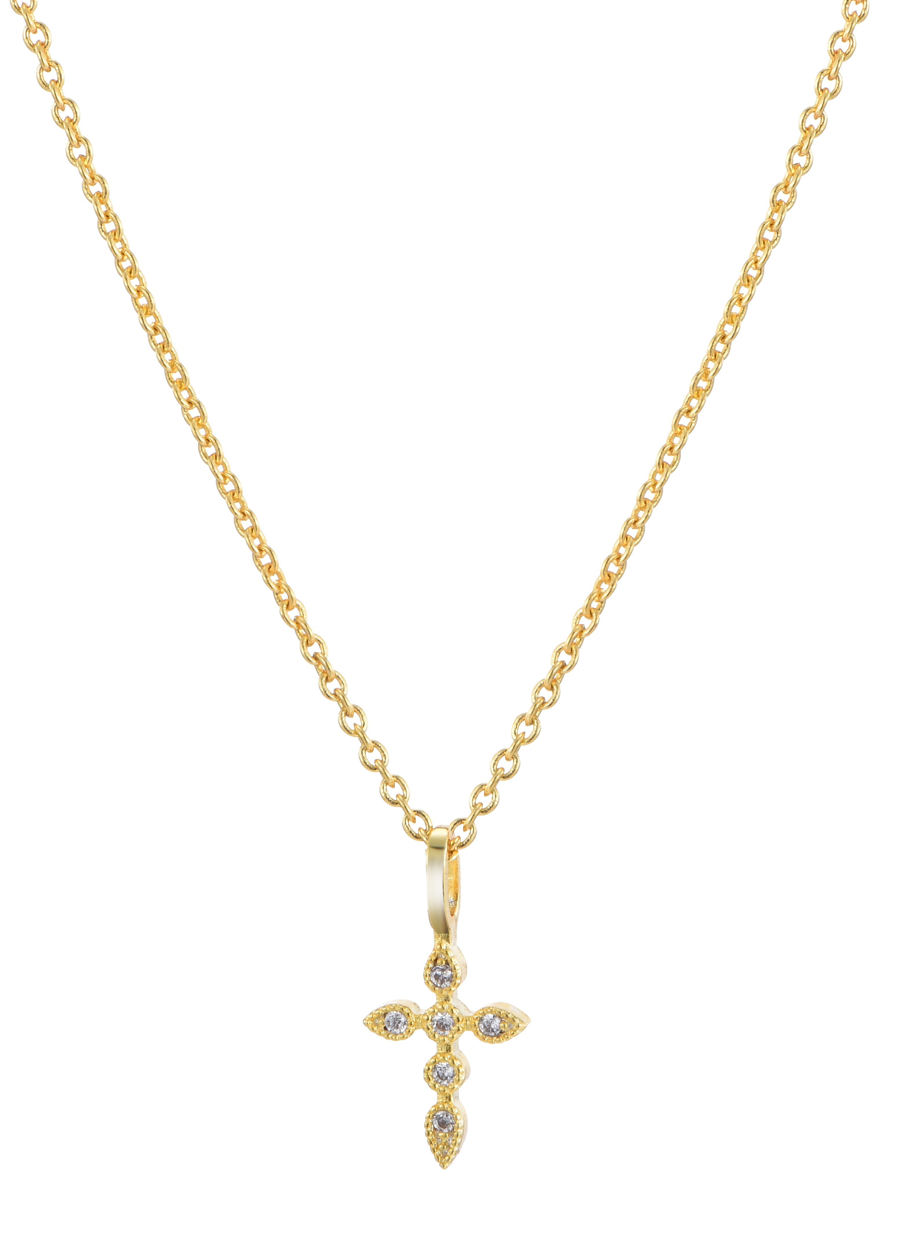 Rango Diamond Cross Gold Necklace