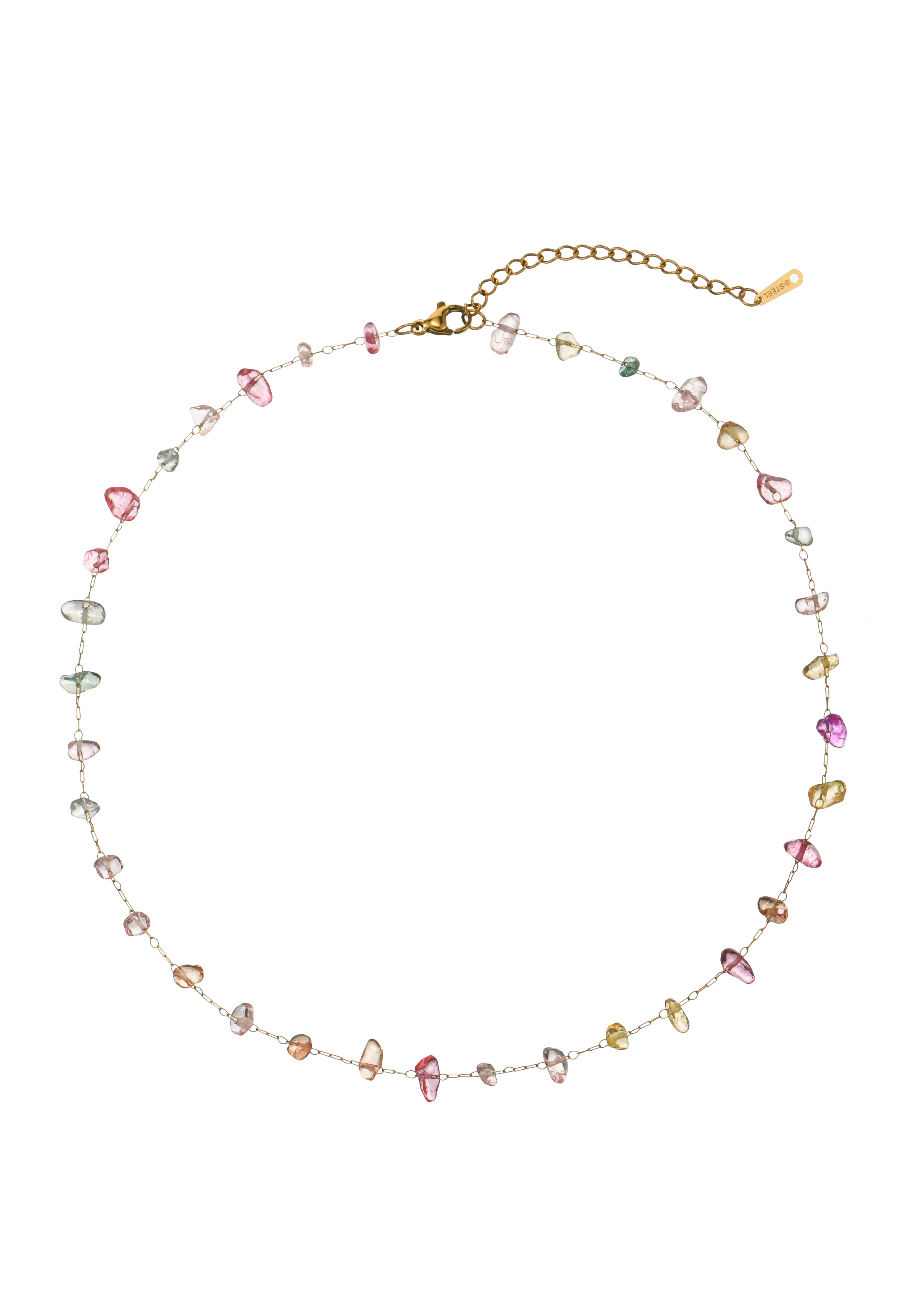 Calli Crystal Colorful Stones Necklace