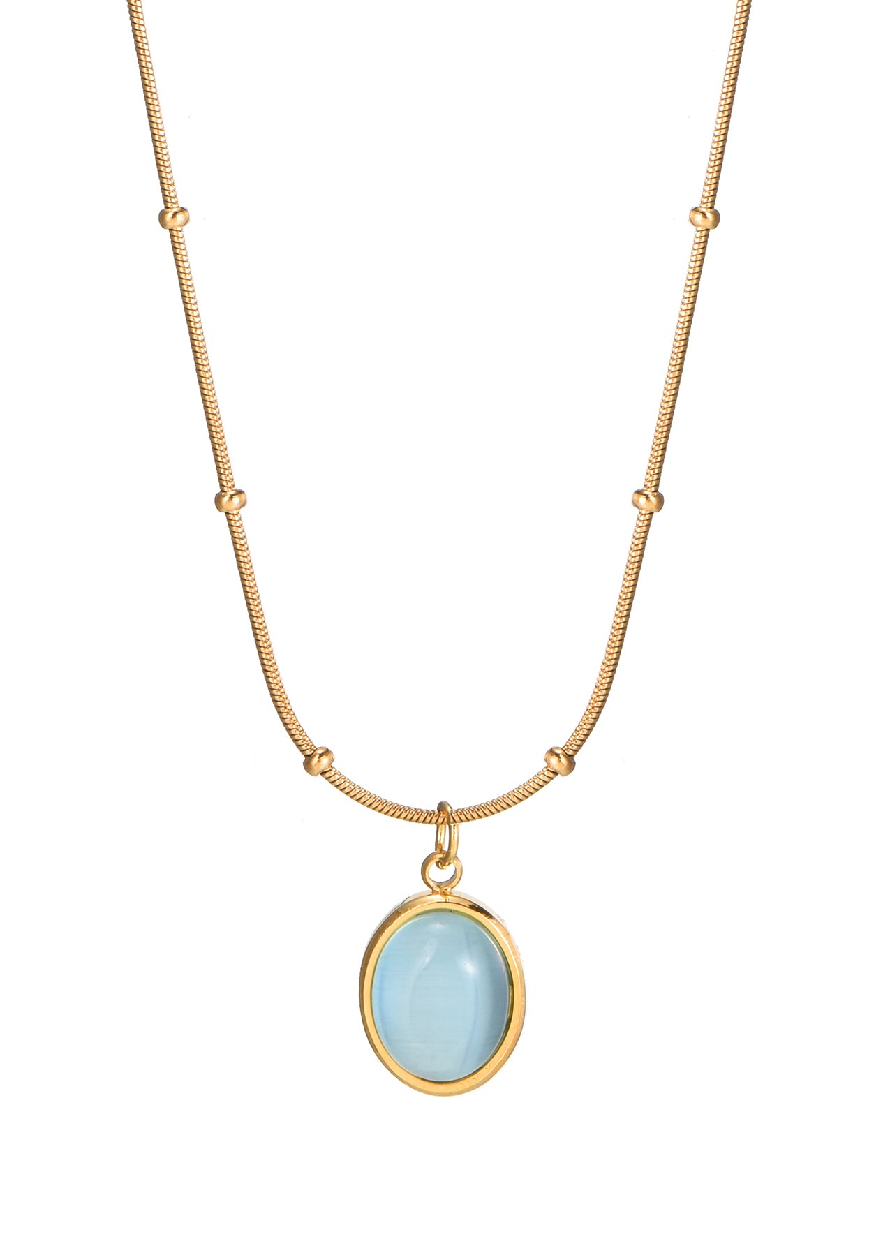 Ice blue necklace hotsell