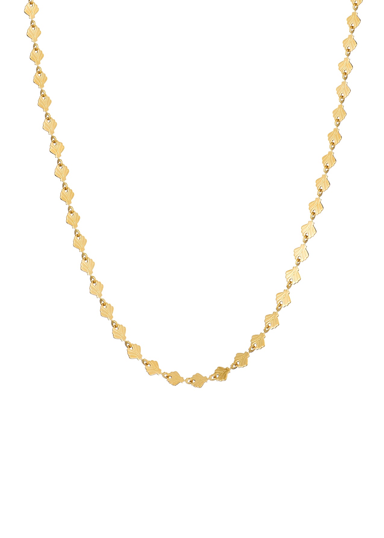 Collar de cadena dorada Rubí